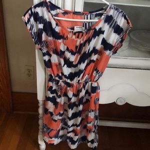 Multi color silky dress